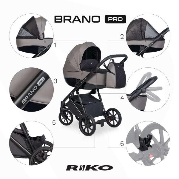 Kinderwagen RIKO BRANO PRO 2in1 oder 3in1