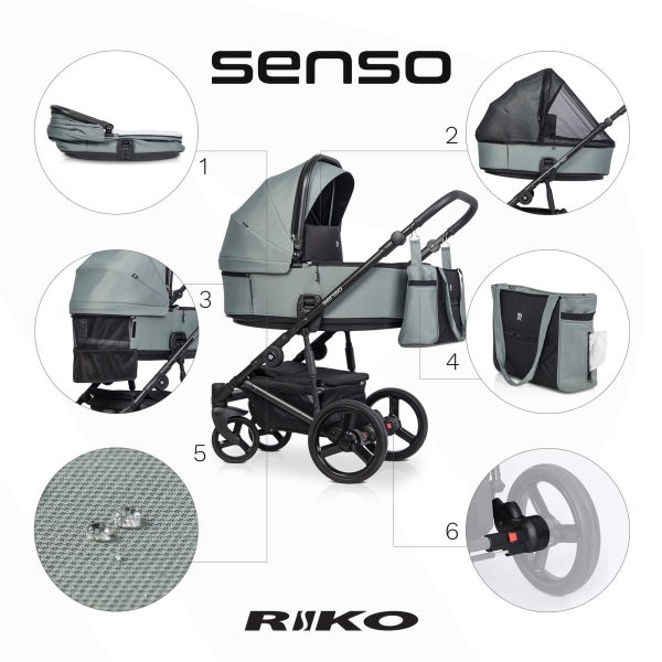 Kinderwagen RIKO SENSO 2in1 oder 3in1