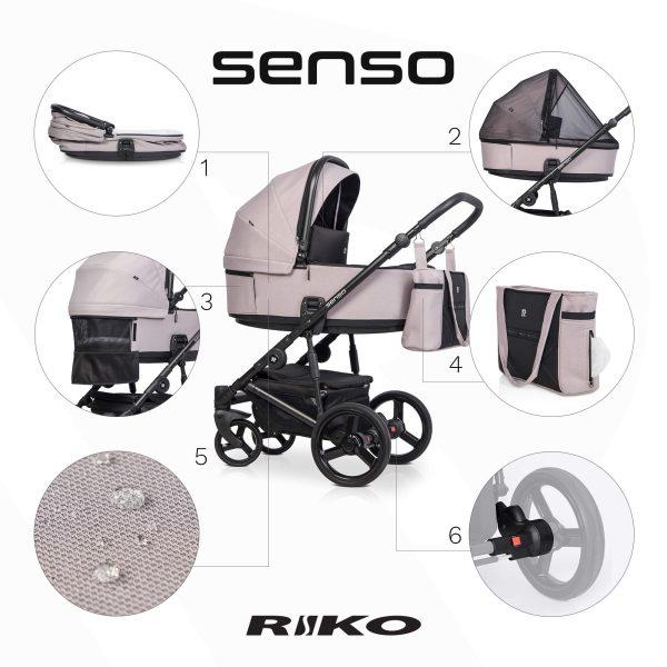 Kinderwagen RIKO SENSO 2in1 oder 3in1
