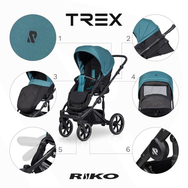 Kinderwagen RIKO TREX 2in1 oder 3in1