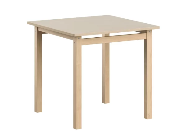 Ein Tisch mit Stühlen für ein Kinderzimmer aus Birkenholz