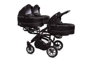 Drillingskinderwagen BabyActive Trippy Kinderwagen für Drillinge 3 in 1