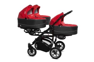 Drillingskinderwagen BabyActive Trippy Kinderwagen für Drillinge 3 in 1