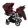 Drillingskinderwagen BabyActive Trippy Kinderwagen für Drillinge 3 in 1