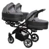 Drillingskinderwagen BabyActive Trippy Kinderwagen für Drillinge 3 in 1