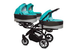 Drillingskinderwagen BabyActive Trippy Kinderwagen für Drillinge 3 in 1