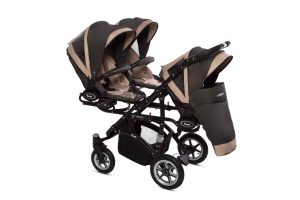 Drillingskinderwagen BabyActive Trippy Kinderwagen für Drillinge 3 in 1
