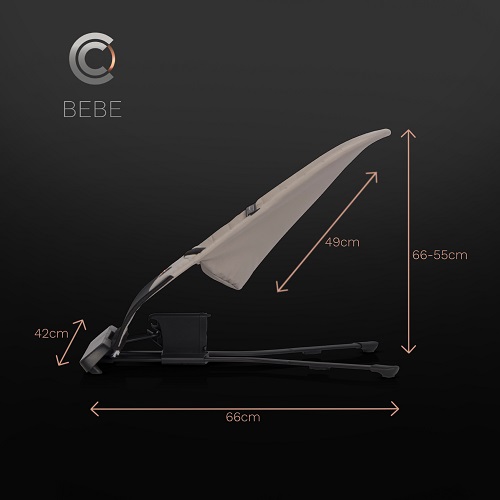 CAVOE_BEBE_taupe_wymiary Schaukelstuhl CAVOE Bebe