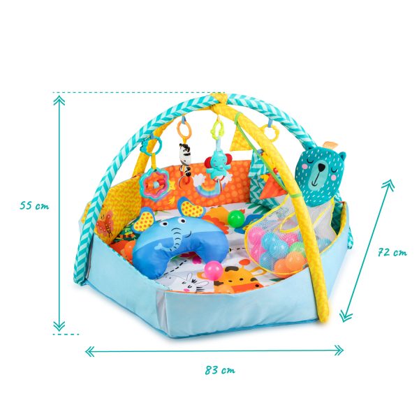 Spieldecke mit Spielbogen MOMI Multi