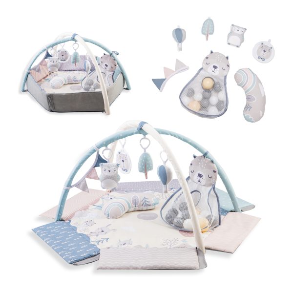 Spieldecke mit Spielbogen MOMI Pastel