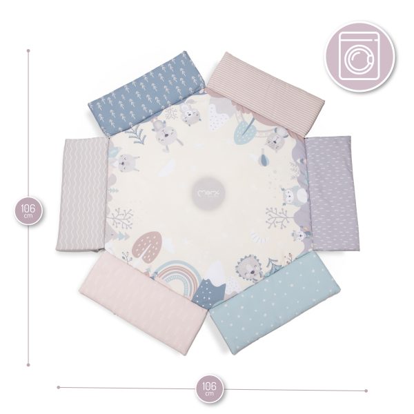 Spieldecke mit Spielbogen MOMI Pastel