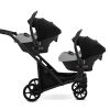 10 Zwillingskinderwagen Brav Duo Graphite 2in1/3in1/4in1 Kunert