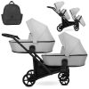 Zwillingskinderwagen Brav Duo Grey 2in1/3in1/4in1 Kunert