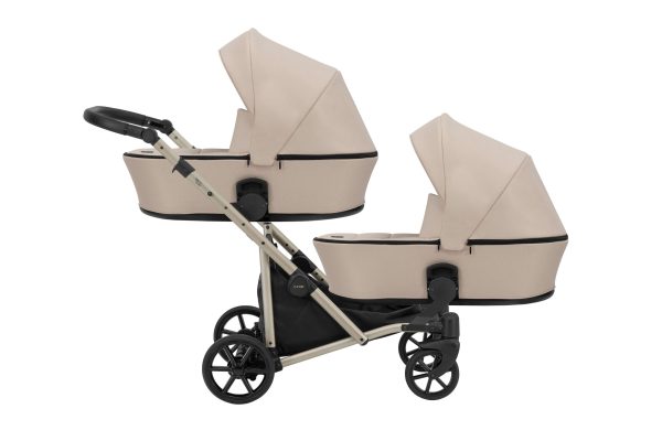 BD-06 Cream Zwillingskinderwagen Brav Duo Cream 2in1/3in1/4in1 Kunert