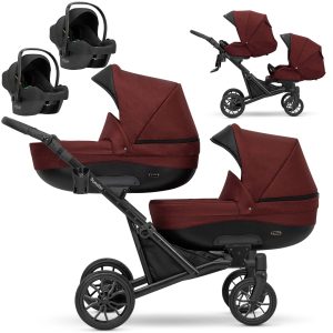 Zwillingskinderwagen Booster Bordo 2in1/3in1/4in1 Kunert
