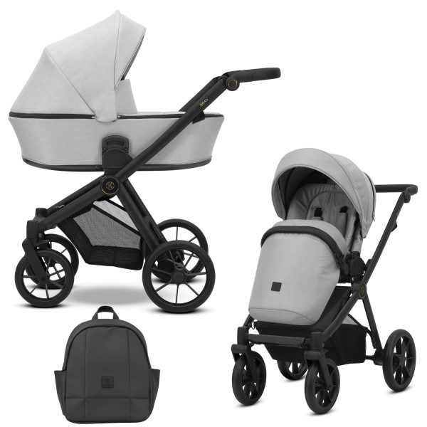 BR-03 Grey Kinderwagen Brav Grau 2in1/3in1/4in1 Kunert