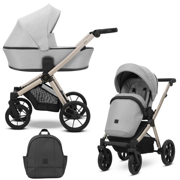 BR-03 Grey Kinderwagen Brav Grau 2in1/3in1/4in1 Kunert