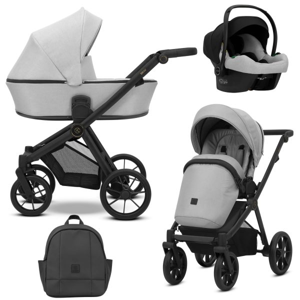 BR-03 Grey Kinderwagen Brav Grau 2in1/3in1/4in1 Kunert