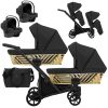 Zwillingskinderwagen Ivento Duo Glam Eco Black Pearl 2in1/3in1/4in1 Kunert
