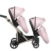 Zwillingskinderwagen Ivento Duo Glam Eco Pink Metalic 2in1/3in1/4in1 Kunert