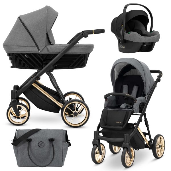 IVE-09 Deep Graphite - Cosmo Kinderwagen Ivento/Ivento Premium Deep Graphite 2in1/3in1/4in1 Kunert