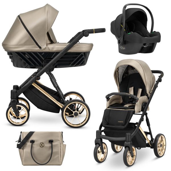 IVE-15 Eco Cappuccino Metalic - cosmo Kinderwagen Ivento/Ivento Premium Eco Cappuccino Metalic 2in1/3in1/4in1 Kunert