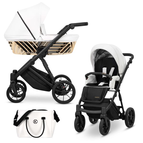 IVE-16 Eco White Pearl Kinderwagen Ivento Glam/Glam Premium Eco White Pearl 2in1/3in1/4in1 Kunert