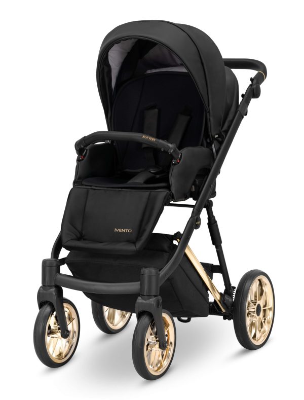 Kinderwagen Ivento Glam/Glam Premium Eco Black Pearl 2in1/3in1/4in1 Kunert