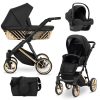 Kinderwagen Ivento Glam/Glam Premium Eco Black Pearl 2in1/3in1/4in1 Kunert