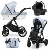 IVE-22 Eco Baby Blue Metalic Kinderwagen Ivento/Ivento Premium Eco Baby Blue Metalic 2in1/3in1/4in1 Kunert