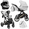 LAZ-09-3w1-Cosmo Kinderwagen Lazzio/Lazzio Premium Eco Ash 2in1/3in1/4in1 Kunert