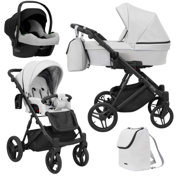 LAZ-09-3w1-Cosmo Kinderwagen Lazzio/Lazzio Premium Eco Ash 2in1/3in1/4in1 Kunert