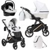 LAZ-16-3w1-Cosmo Kinderwagen Lazzio/Lazzio Premium Eco White 2in1/3in1/4in1 Kunert