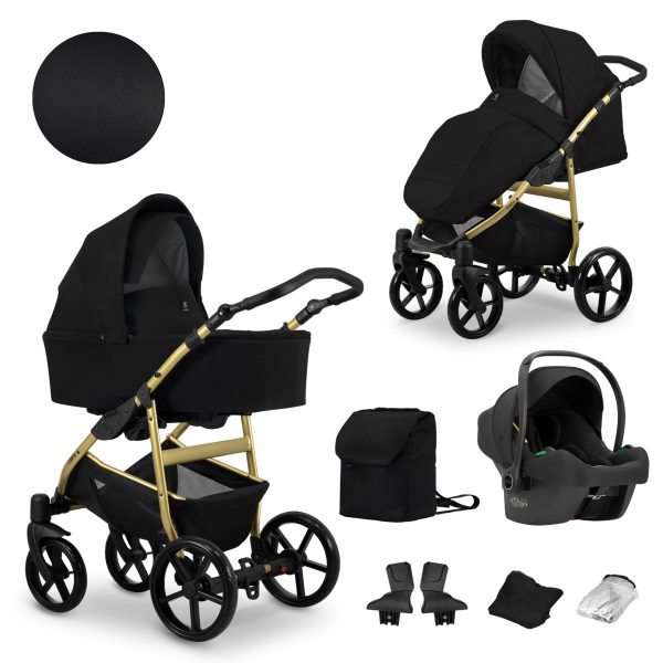 MATA_CZARNY-10 3w1 COSMO Kinderwagen Mata Black 2in1/3in1/4in1 Kunert