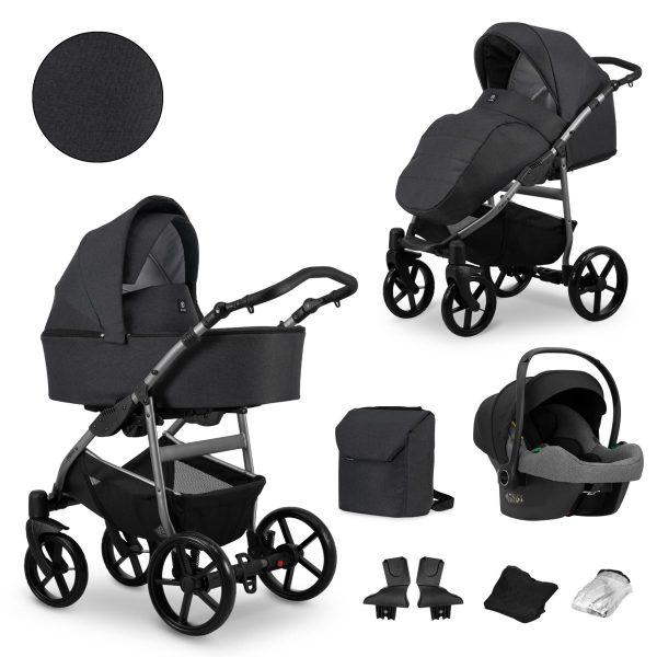 MATA_GRAFIT-07 3w1 COSMO Kinderwagen Mata Graphite 2in1/3in1/4in1 Kunert