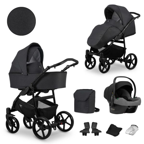 MATA_GRAFIT-07 3w1 COSMO Kinderwagen Mata Graphite 2in1/3in1/4in1 Kunert