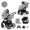 MATA_SZARY-09 3w1 COSMO Kinderwagen Mata Grey 2in1/3in1/4in1 Kunert