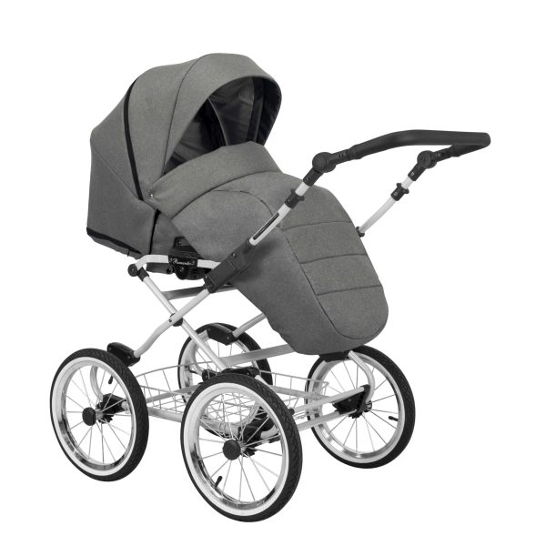 ROM-06c Kinderwagen Romantic Grey 2in1/3in1/4in1 Kunert