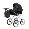 ROM-11b Kinderwagen Romantic Eco Black 2in1/3in1/4in1 Kunert