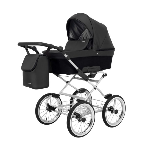 ROM-11b Kinderwagen Romantic Eco Black 2in1/3in1/4in1 Kunert