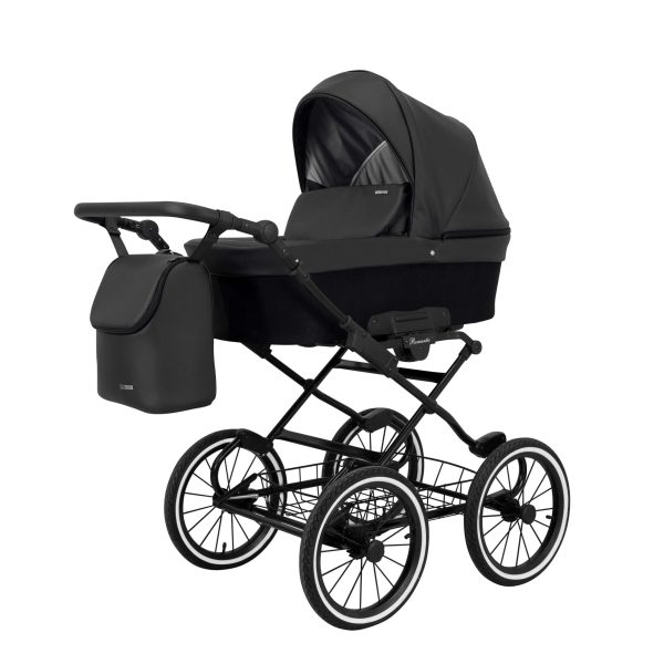 ROM-11b Kinderwagen Romantic Eco Black 2in1/3in1/4in1 Kunert