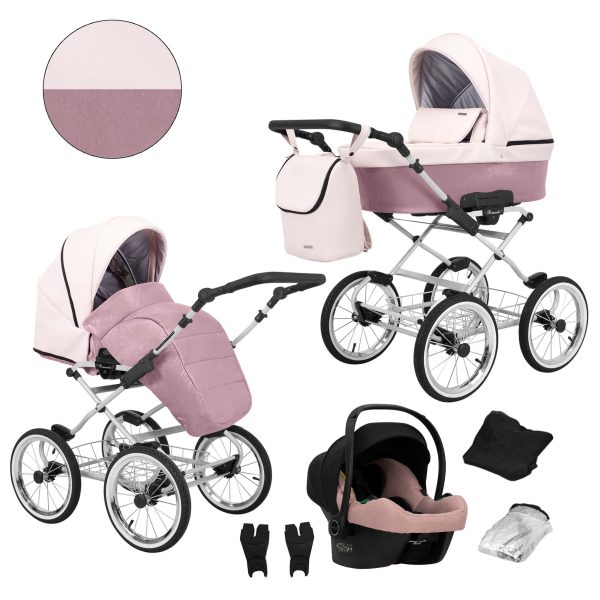 Kinderwagen Romantic Eco Pink 2in1/3in1/4in1 Kunert