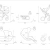 wymiary_wózka_MATA Kinderwagen Mata Graphite 2in1/3in1/4in1 Kunert